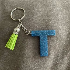 Handmade Letter "T" Keychain